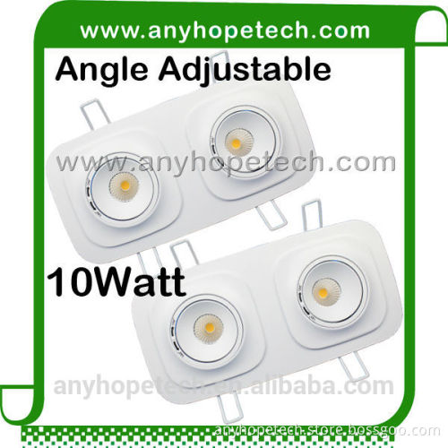 China manufacturer factory price White color 780lm led cob adjustable downlight 10w